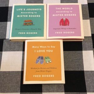 Set of 3 Books Mr Rogers - Life, World, Parenting